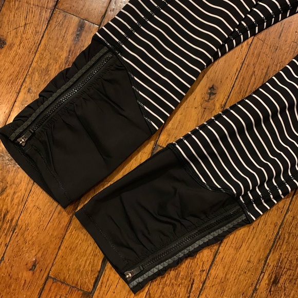 🦄 RARE Lululemon Parallel Stripe Runday Crops - Picture 5 of 16